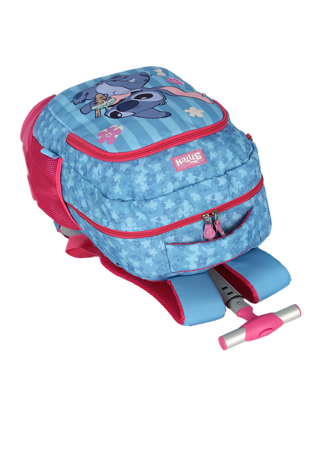 Mochila Escolar com Rodinhas Stitch Sorvete – Disney Luxcel