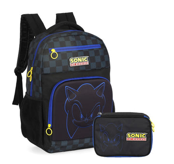 Kit Mochila + Estojo Sonic The Hedgehog – Luxcel Oficial