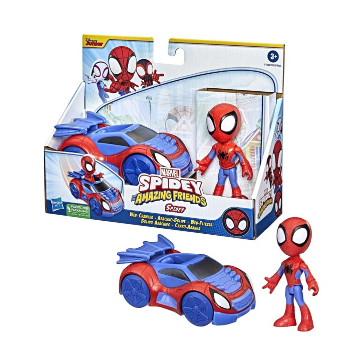 Boneco Marvel Homem-Aranha e Carro-Aranha Spidey