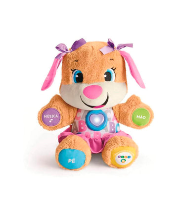 Fisher Price Pelúcia Educativa Irmã do Cachorrinho - Mattel
