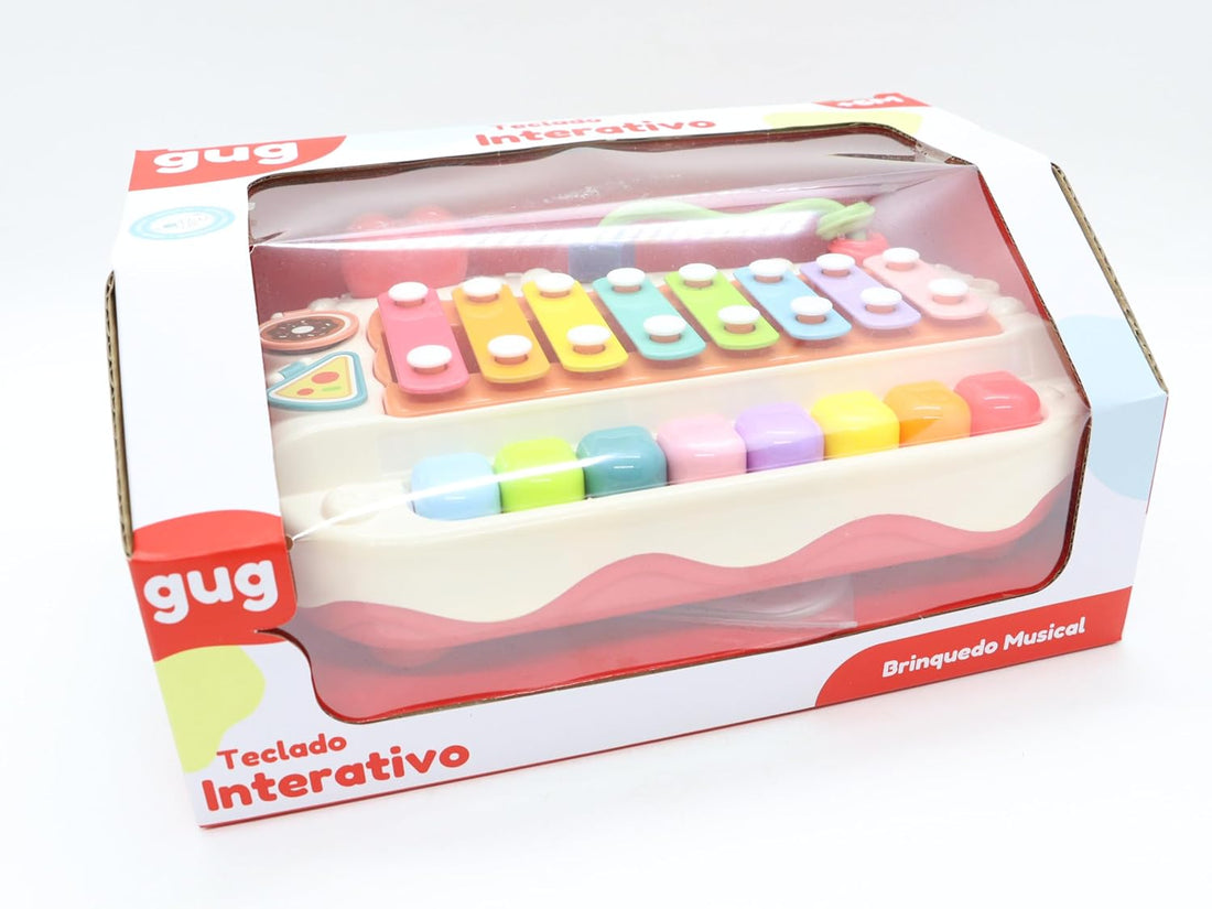 Teclado Xilofone 2 Em 1 Interativo - Shiny Toys