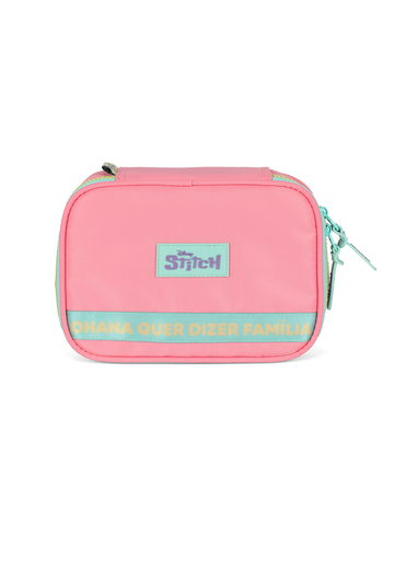Estojo Box Organizador Stitch Disney Luxcel Rosa Ohana