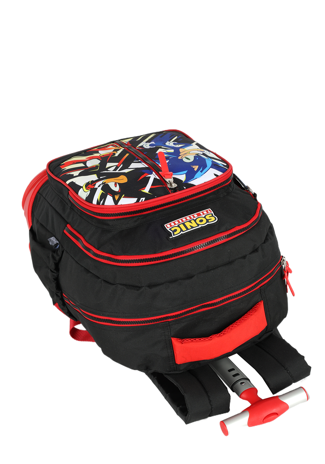 Mochila de Rodinhas Luxcel Sonic e Shadow