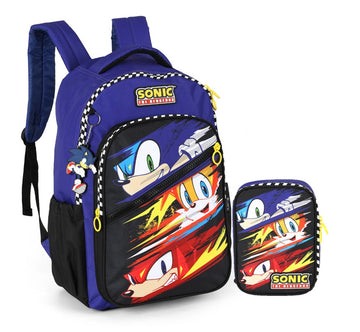 Kit Mochila + Estojo Sonic Luxcel