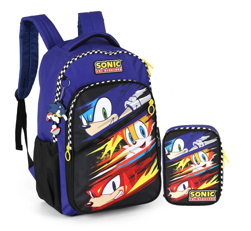 Kit Mochila + Estojo Sonic Luxcel