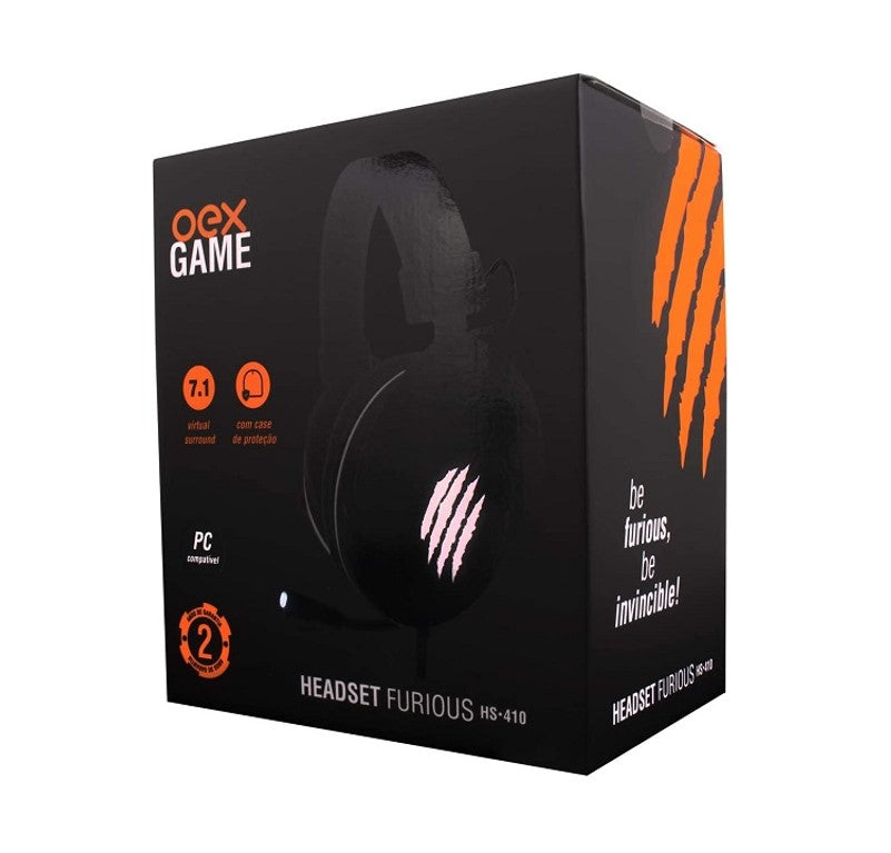 Headset Gamer - 7.1 Oex Usb Furious