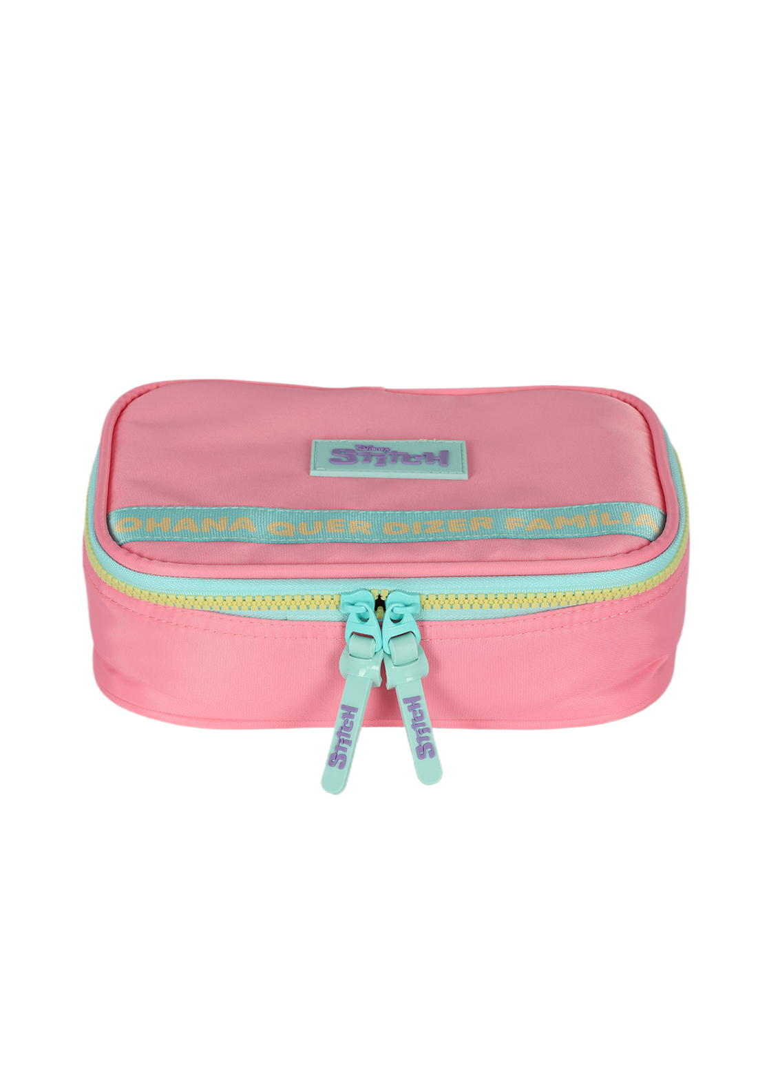 Estojo Box Organizador Stitch Disney Luxcel Rosa Ohana