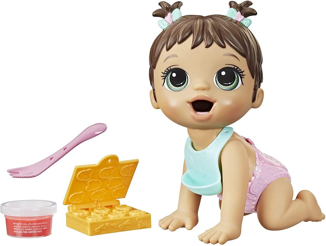 Baby Alive - Hora da Papinha Lil Snacks Morena - Hasbro F2618