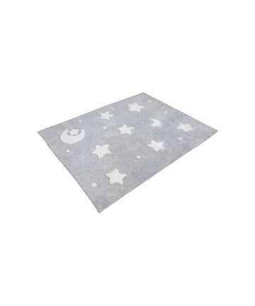 Tapete Sky Cinza E Branco Estrelado - Nina & Co.