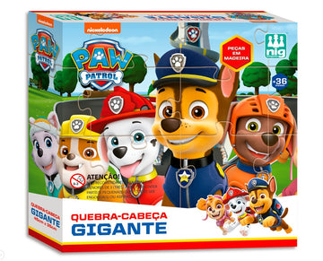 Quebra-Cabeça Patrulha Canina Gigante 16 Pçs- Nig Brinquedos