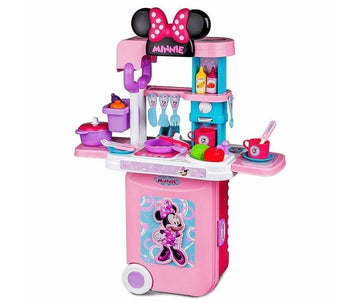 Maleta de Viagem Minnie Cozinha Play Set 3 em 1 - Multikids