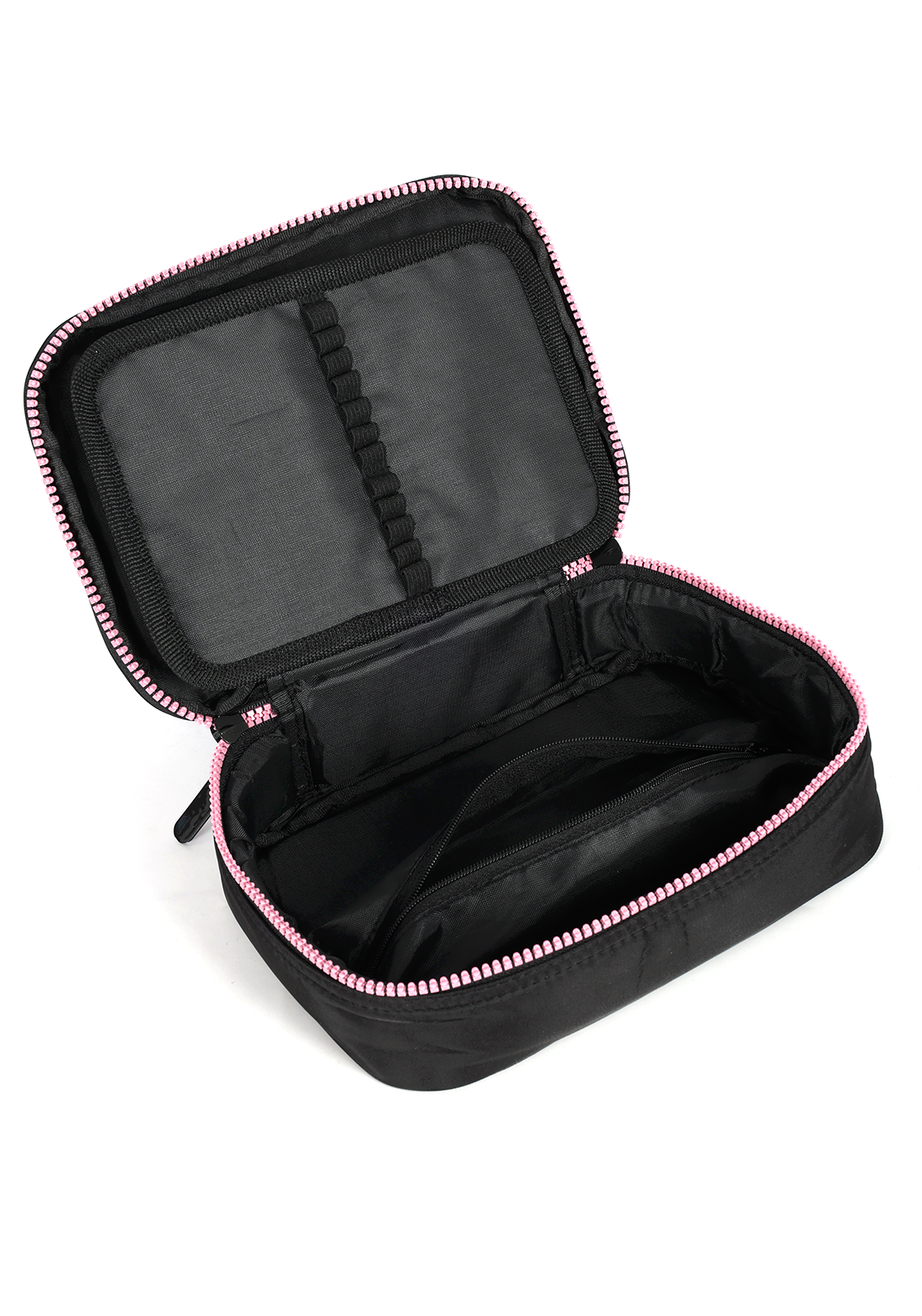 Estojo Box Organizador Stitch Disney Luxcel Preto e Pink Ohana