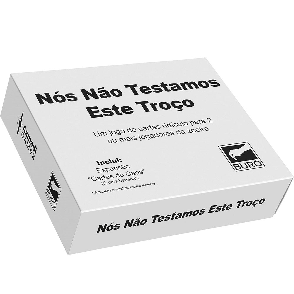 Jogo De Cartas Nós Não Testamos Este Troço - Buró