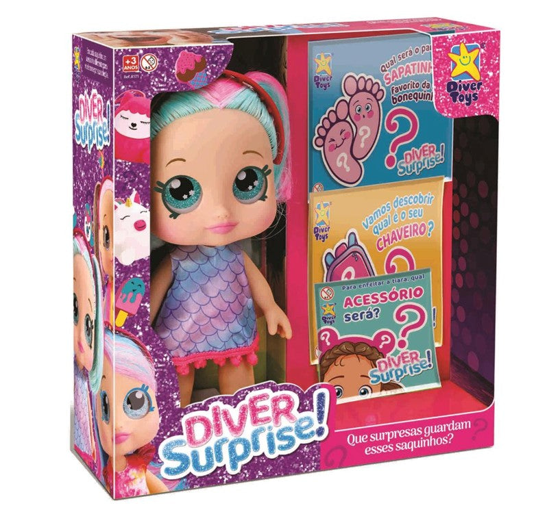 Boneca Diver Surprise Dolls - Divertoys