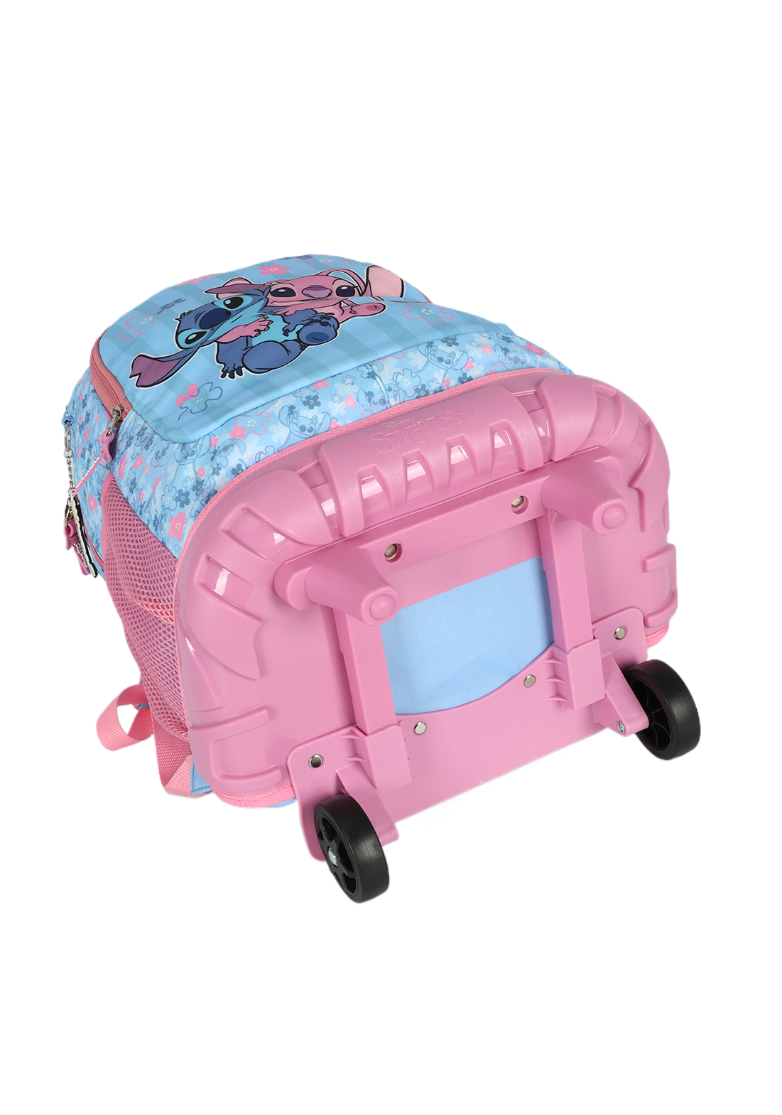 Mochila Escolar com Rodinhas Stitch e Angel – Disney Luxcel