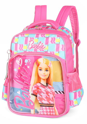 Mochila de Costas Escolar Barbie Fashion Rosa - Luxcel
