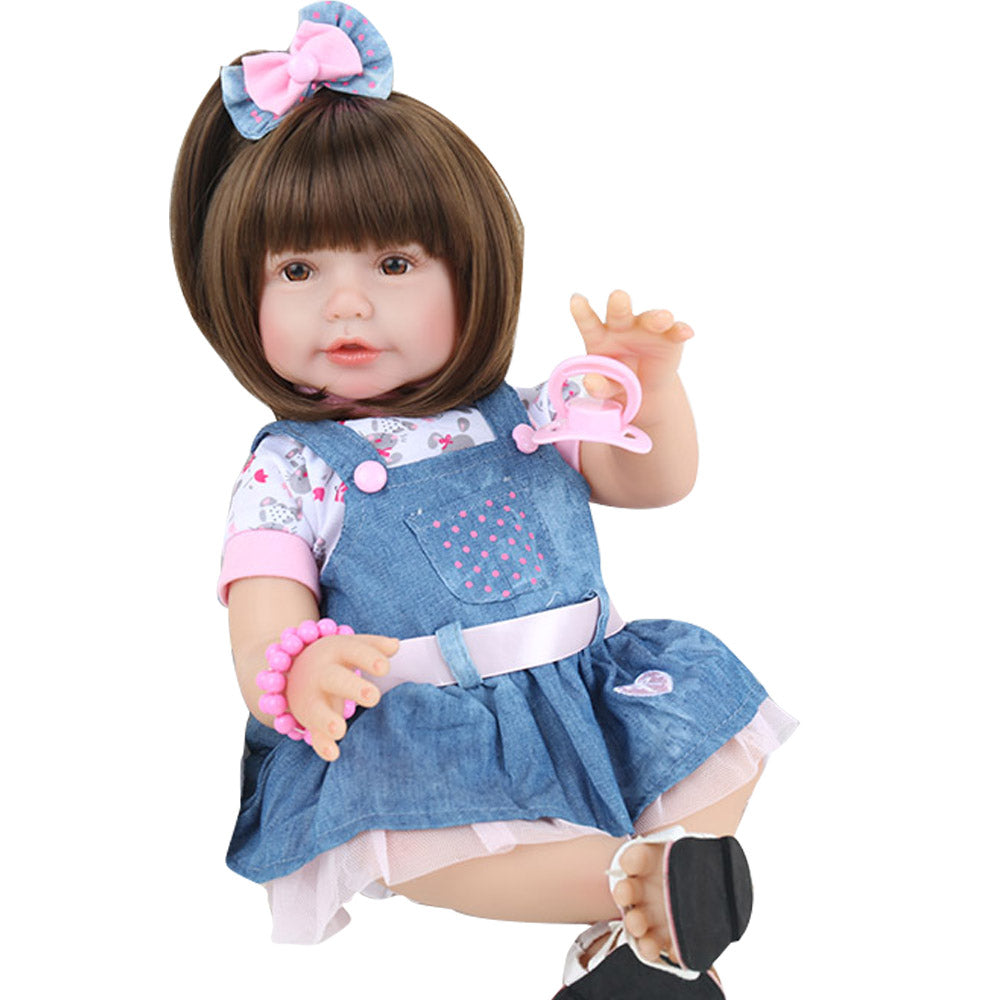 Boneca Bebê Reborn Laura Baby Alexia 40cm 100% Vinil - Shiny Toys