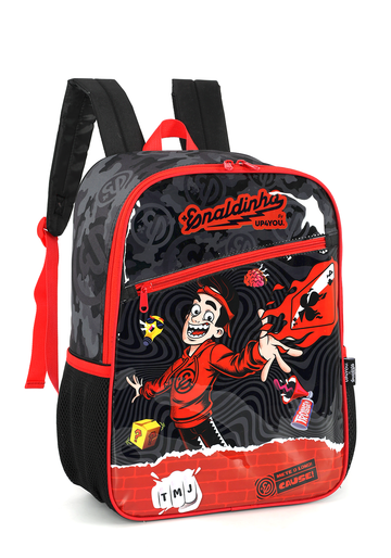 Mochila de Costas G Enaldinho UP4YOU | Youtuber | Preto e Vermelho | Lançamento Oficial