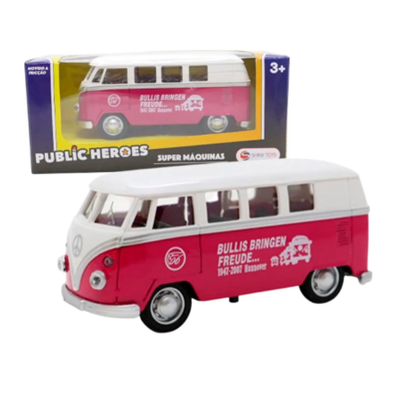 Carrinho De Fricção Kombi Vermelha - Shiny Toys – Brink Center