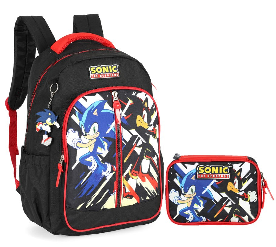 Kit Mochila + Estojo Sonic e Shadow Luxcel