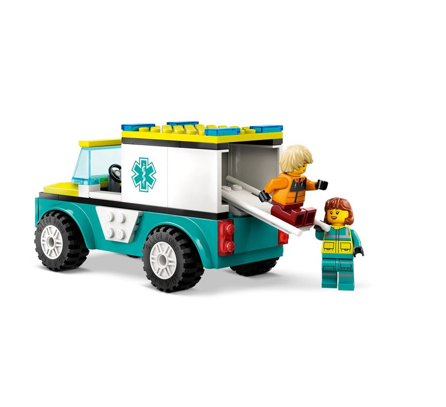 Lego City Ambulância De Emergência E Snowboarder - 60403