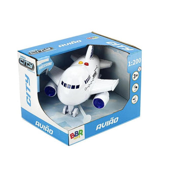 Avião Com Luz e Som - Bbr Toys
