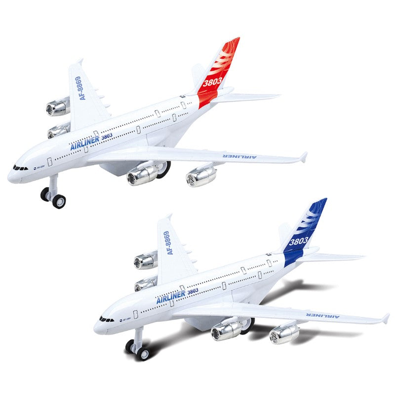 Avião de Brinquedo Airliner com luz e som - SHINY TOYS