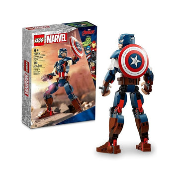 Lego Marvel Figura De Construção Capitão América - 310 Peças