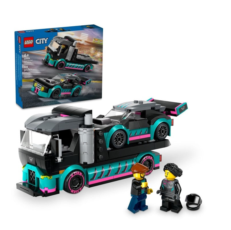 Lego City Carro de Corrida e Caminhão-Cegonha - 60406