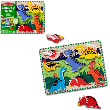 Quebra Cabeça Infantil Madeira Dinossauros Melissa & Doug - Sunny