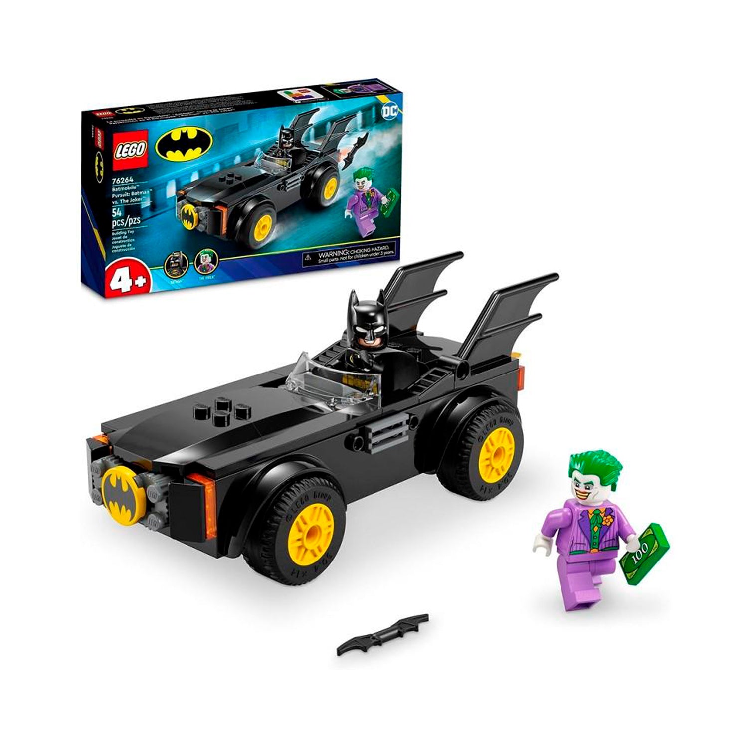 Lego DC Perseguição de Batmóvel Batman vs Coringa