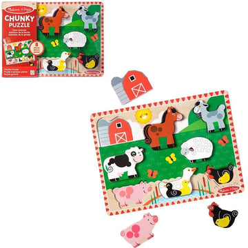Quebra Cabeça Infantil de Madeira Fazenda Melissa & Doug - Sunny