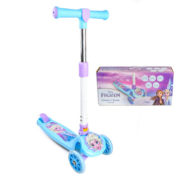 Patinete Infantil 3 Rodas com Luzes Frozen