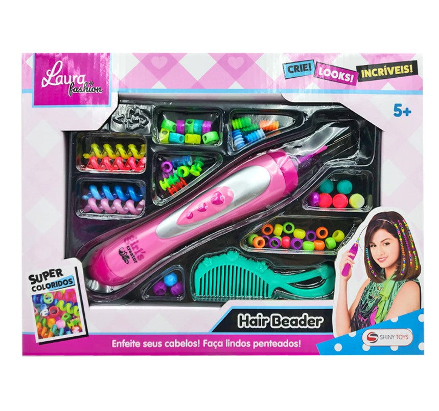 Kit de Miçanga Para Cabelo Laura Fashion - Shiny Toys