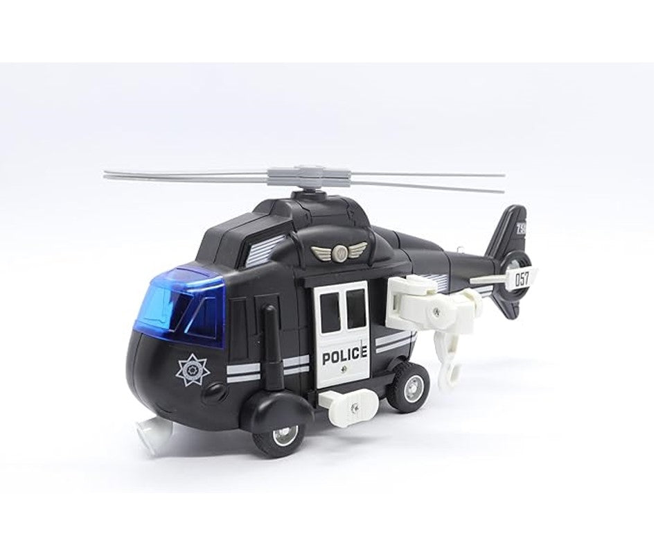 Helicoptero De Resgate Polícia Sons E Luzes - Shiny Toys