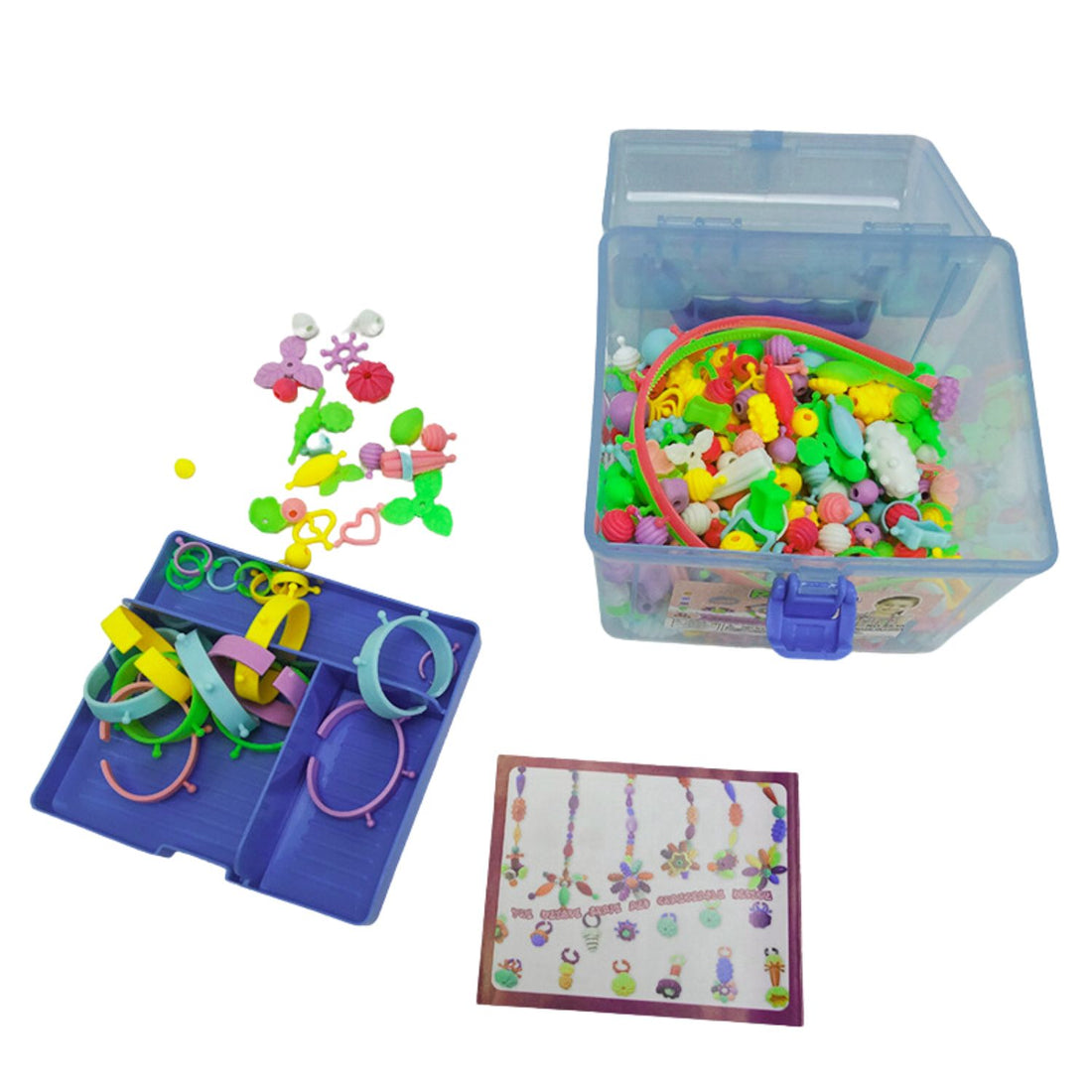 Kit Maleta Pulseiras e Miçangas Pop Beads - Shiny Toys