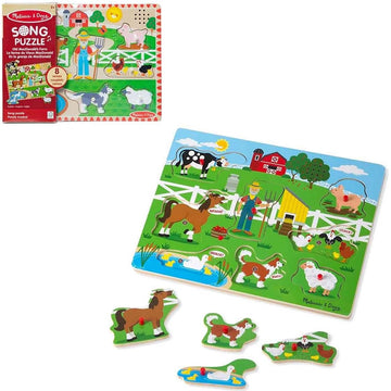 Quebra Cabeça com Som Fazenda Old Macdonald Melissa & Doug - Sunny