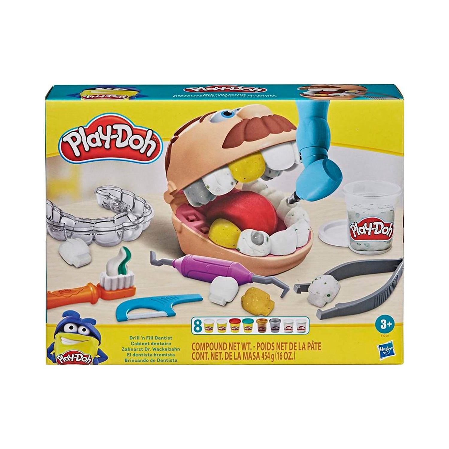Conjunto Massinha Play-Doh Brincando de Dentista