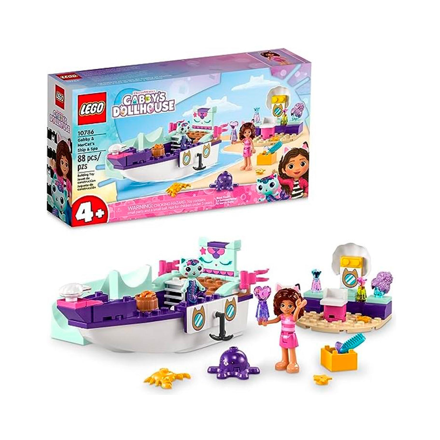 Lego Gabby's Dollhouse Navio e Spa da Gabby e Sereigata