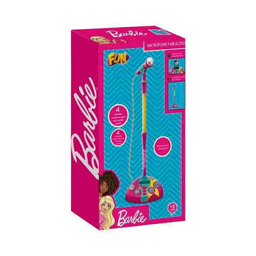 Barbie Microfone Fabuloso Com Função Mp3 Player