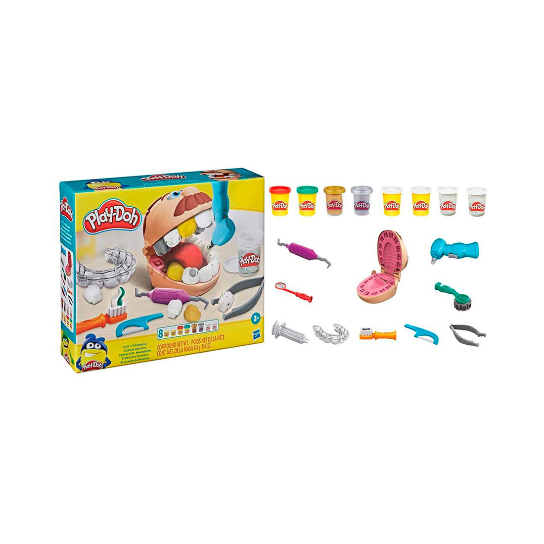 Conjunto Massinha Play-Doh Brincando de Dentista