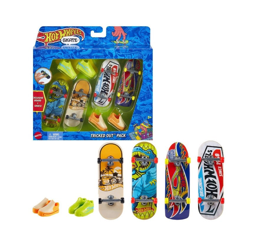 Hot Wheels Skate De Dedo Com Tênis Fingerboards - Mattel