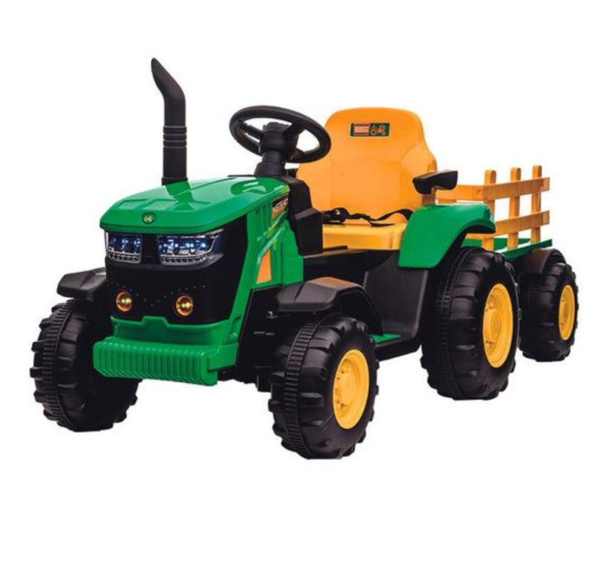 Trator Infantil Elétrico Verde e Amarelo 12v - Zippy Toys