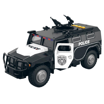 Carro Blindado Policial com Fricção Luz e Som - Shiny Toys