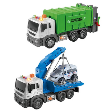 Caminhão Serviços a Fricção com Luz e Som - DM Toys