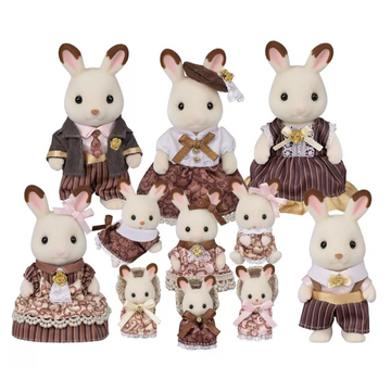 Conjunto Aniversario Familia Coelho Chocolate - Epoch