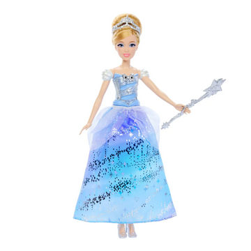 Boneca Cinderela Vestido Baile Encantado com Luz e Som - Mattel