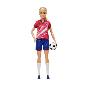 Barbie Profissões Jogadora de Futebol Loira - Mattel