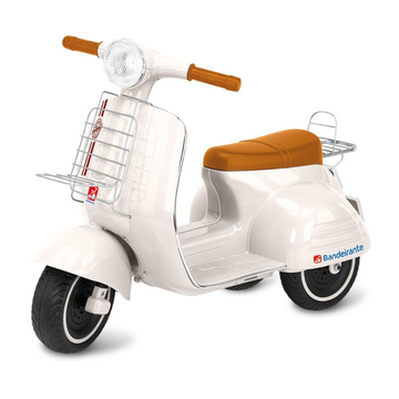 Lambreta Elétrica Banderetta 6v Branca - Bandeirante
