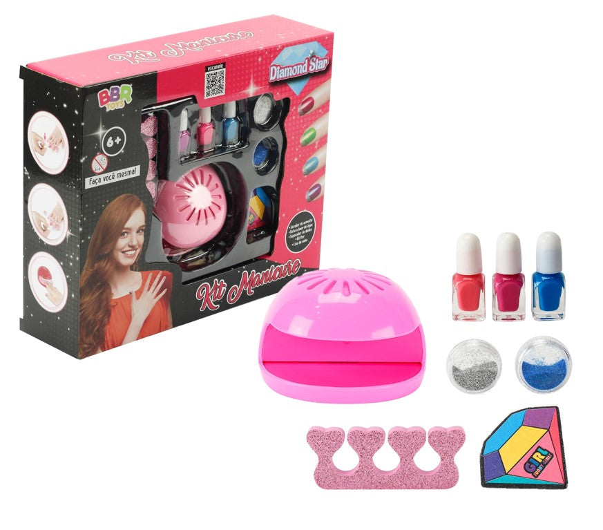 Kit Manicure Infantil Diamond Star - BBR Toys